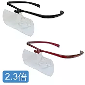 眼鏡式放大鏡 2.3倍紅