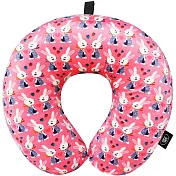 《DQ》緩衝顆粒護頸枕(粉紅兔)