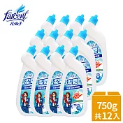 【潔霜】芳香浴廁清潔劑750g-清新皂香(12入/箱)~箱購
