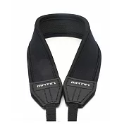 韓國製造Matin防滑彈性DSLR單眼相機減壓背帶 減壓相機背帶M-6753(黑色,直條型,無字樣)