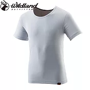 【荒野wildland】男TACTEL短袖排汗內衣 W1690M90灰色