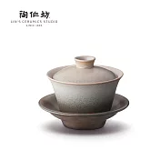 陶作坊│蓋碗(綠黃)