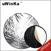 uWinka可折疊五合一5合1反光板打光板控光板柔光板減光板吸光板80cm,RE-S2(金色.銀色.白色.黑色,附收納袋)直徑80公分