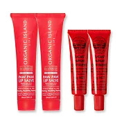 澳洲Organic Island X Lucas保濕水嫩木瓜霜組-(25g x2+15g x2/組)