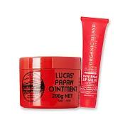 澳洲Organic Island X Lucas保濕水嫩木瓜霜組-(25g +200g /組)