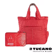 TUCANO COMPATTO 超輕量折疊收納防水購物包-紅