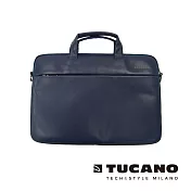 TUCANO Fina Premium MacBook 13吋義大利真皮側背包-藍