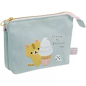 San-X 捲心奶油貓幻想冰淇淋系列帆布化妝包