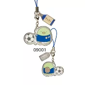 San-X角落公仔角落社團系列金屬公仔吊飾。足球社。企鵝君