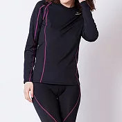 VENEX RECHARGE+ 淑女型 長袖上衣M深眠黑