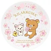 San-X 拉拉熊櫻花紛飛系列陶瓷盤。桃