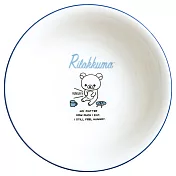 San-X 拉拉熊休閒自由風系列陶瓷盤。藍