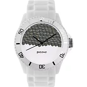 【PICONO】方塊遊樂場運動防水中性手錶 / BA-BP-04 /白