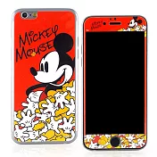 【Disney 】iPhone 6 強化玻璃彩繪保護貼-米奇
