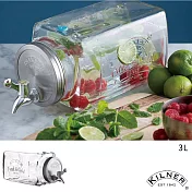 【KILNER】經典款方型飲料桶3L