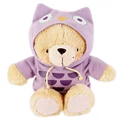 4.5吋/貓頭鷹絨毛熊【Hallmark-ForeverFriends 絨毛-變裝系列】