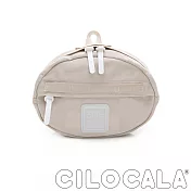 【CILOCALA】亮彩尼龍防潑水 TAMAGO側背包-米色