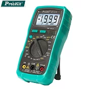 臺灣Pros’Kit寶工3 1/2數位三用電錶三用電表MT-1210(附探棒和電池;具晶體測試LCD背光)