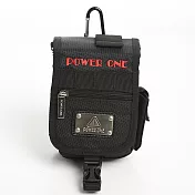 DF【Bag school】POWER ONE 型男款多功能腰掛包黑色