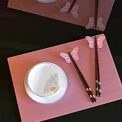 【思舫國際】蝴蝶餐墊 - 粉紅(含磁力蝴蝶 x 2)