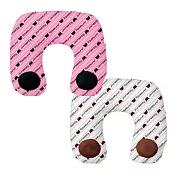 San-X 懶熊巧克力系列毛絨喇叭頸枕-粉紅