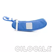 【CILOCALA】亮彩尼龍防潑水 BANANA筆袋 天藍色
