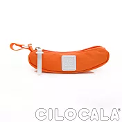 【CILOCALA】亮彩尼龍防潑水 BANANA筆袋 橘色