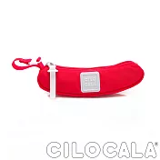 【CILOCALA】亮彩尼龍防潑水 BANANA筆袋 紅色