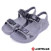 美國AIRWALK減壓緩震輕量休閒情侶涼鞋US4灰色