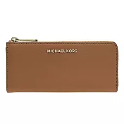 MICHAEL KORS防刮皮革L型拉鍊長夾-駝色（現貨+預購）駝色