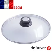 法國【de Buyer】畢耶鍋具 炒鍋專用玻璃鍋蓋32cm