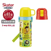 日本Skater 不鏽鋼保溫水壺(直飲470ml+杯蓋組)-ToyStory
