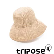 tripose 經典優雅-100%手工Raffia時尚遮陽草帽-帽簷-10cm  自然色