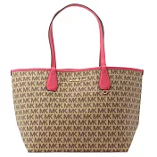 MICHAEL KORS 經典防刮滿版托特∕兩用包-卡其桃（現貨+預購）卡其桃