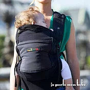 【法國 je porte mon bebe 】 JPMBB PhysioCarrier 四季嬰兒揹帶,黑/碳灰