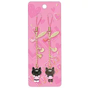 San-X 小襪貓心心相印手機吊飾-情侶裝