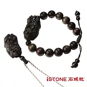 石頭記 黑曜石項鍊-雙財貔貅