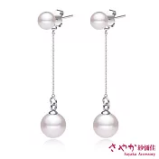 【Sayaka紗彌佳】925純銀蜜糖女孩珍珠垂墜耳環
