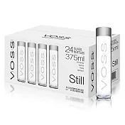 【VOSS芙絲】挪威礦泉水24瓶-玻璃瓶(375mlx24)