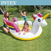 【INTEX】獨角獸噴水戲水游泳池(272*193*104cm)(151L)適用2歲+(57441)
