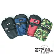 DF BAGSCHOOL - 日本瘋行超人氣腰掛手機零錢包-共4色紅色