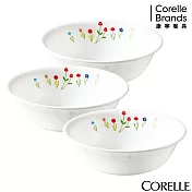 【美國康寧 CORELLE】春漾花朵3件式500ml湯碗組(C04)