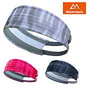 ○時尚大加分!! Maleroads 運動止汗頭帶 髮帶○ 跑步 健身 瑜珈 自行車 球賽 戶外活動 導汗帶 吸汗止汗頭帶 柔軟舒適 清爽透氣玫紅色