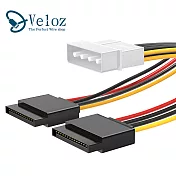 大4pin轉15pin一分二SATA電源線(SA-02) 三入一組