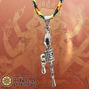 【十相自在】密宗古銀六字真言轉經輪項鍊