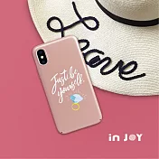 INJOYmall for iPhone 7+ / 8+ 最好的禮物就是自己玫瑰金 超輕薄磨砂手機殼 保護殼