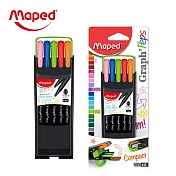 【法國Maped】Graph’Peps0.4圖像簽字筆智慧筆盒組