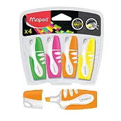【法國Maped】Mini隨身螢光筆4色組