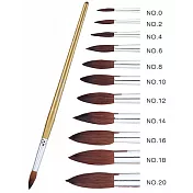 飛龍ZBS1水彩筆圓頭4號