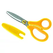PLUS SC-145MFL兒童30度弧線安全剪刀 左手用 黃